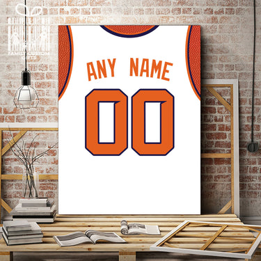 Phoenix Jersey Custom Canvas Print Wall Art for Boy Girl Men Women Basketball Personalized Canvas Art